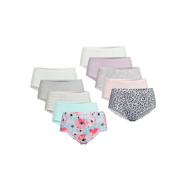 Ladies//Girls Size 14 Debenhams Knickers Panties Briefs Stretchy Cotton Mink